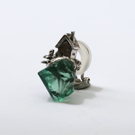 "roca earring sv" ロジャリーフローライト