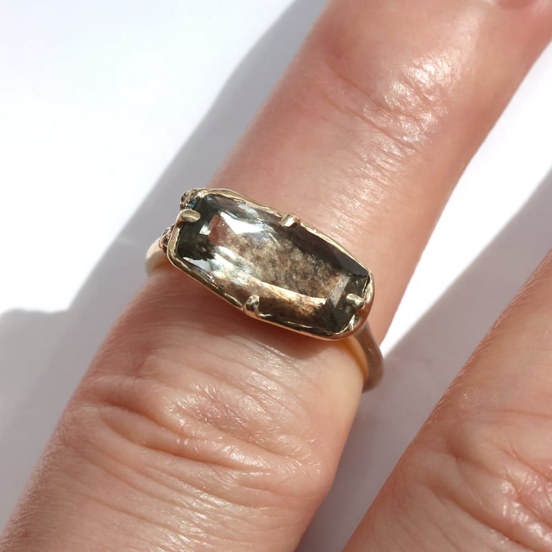 moss ring サンストーンアクアマリン | Fillyjonk ONLINE STORE
