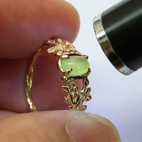 wreath ring コーネルピンキャッツアイ
