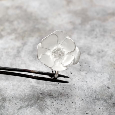 "silver moon earring" 10分咲き