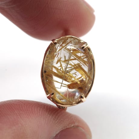 moss ring ルチルクォーツ
