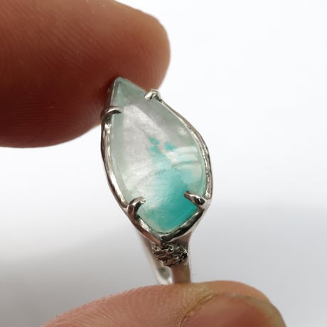moss ring sv アマゾナイトインクォーツ