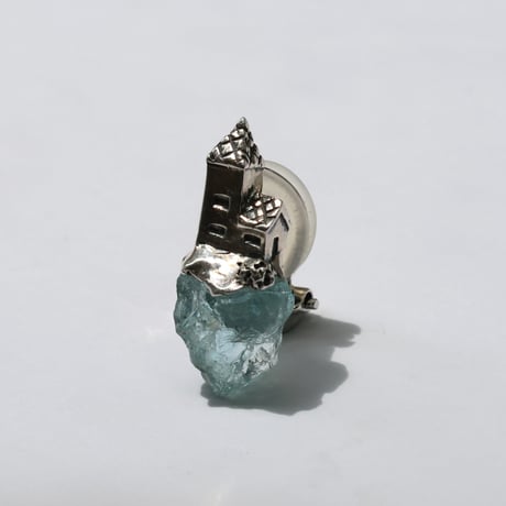 "roca earring sv" アクアマリン