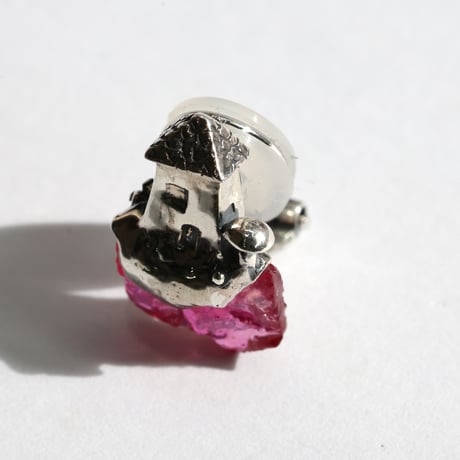 "roca earring sv" ルビー