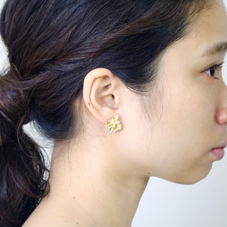 "hydrangia pierce" gold large