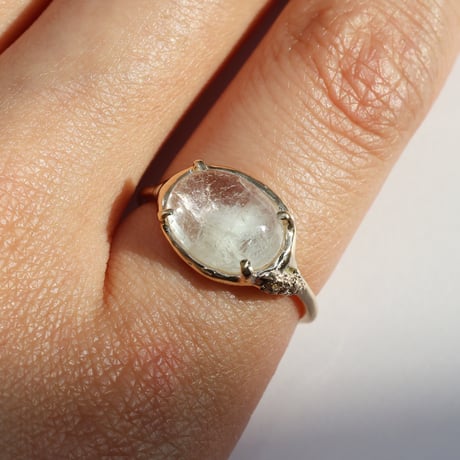 moss ring モルガナイトアクアマリン