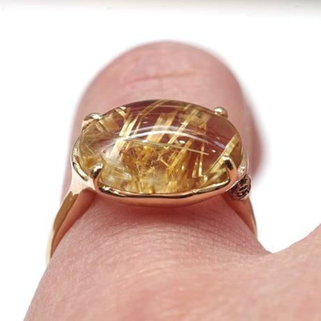 moss ring ルチルクォーツ