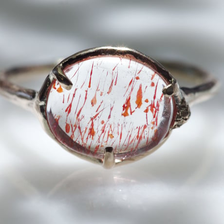 moss ring ヘマタイトインクォーツ