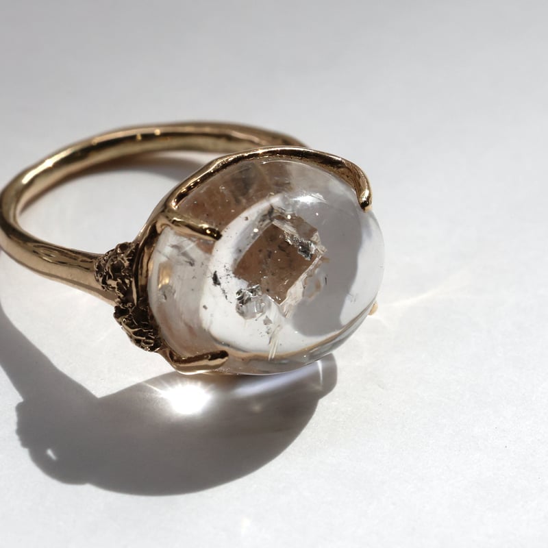 moss ring カルサイトインクォーツ | Fillyjonk ONLINE STORE