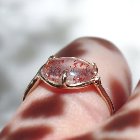 moss ring ヘマタイトインクォーツ