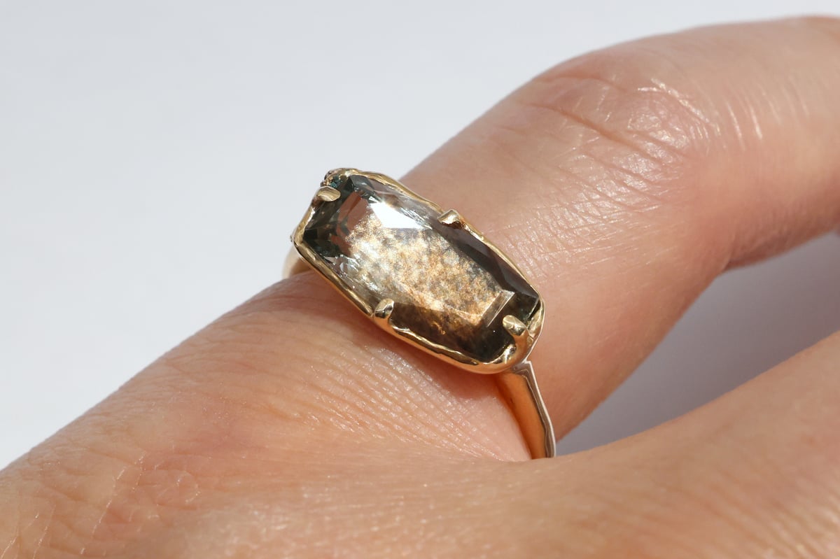 moss ring サンストーンアクアマリン | Fillyjonk ONLINE STORE