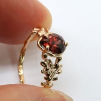 wreath ring ブラウンジルコン