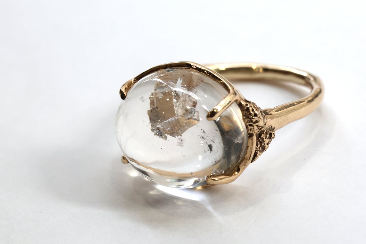 moss ring カルサイトインクォーツ | Fillyjonk ONLINE STORE