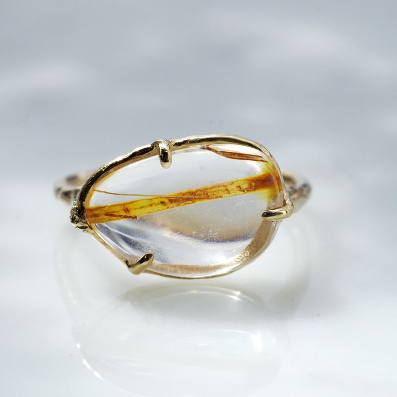 専用対応中Fillyjonk アンブリゴナイト mossリング 10.5号 moss ring リモナイトイントパーズ | Fillyjonk ONLINE STORE