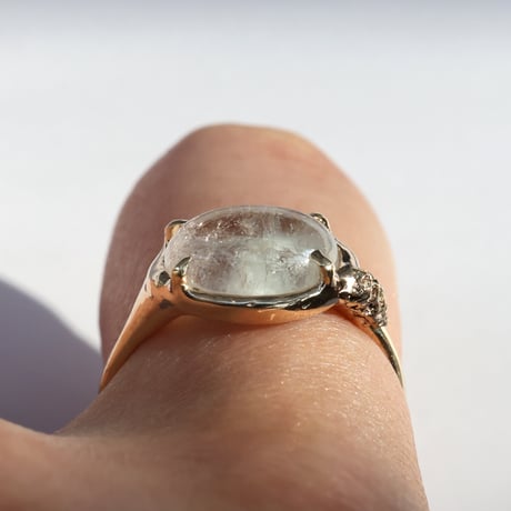 moss ring モルガナイトアクアマリン