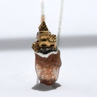 "roca necklace gold" レインボーラティスサンストーン
