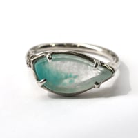 moss ring sv アマゾナイトインクォーツ