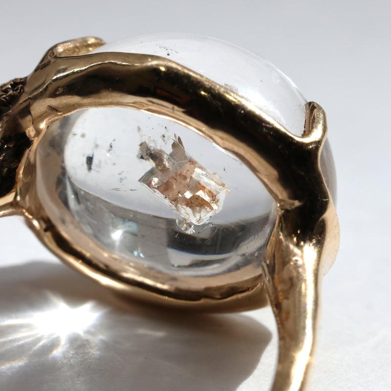 moss ring カルサイトインクォーツ | Fillyjonk ONLINE STORE