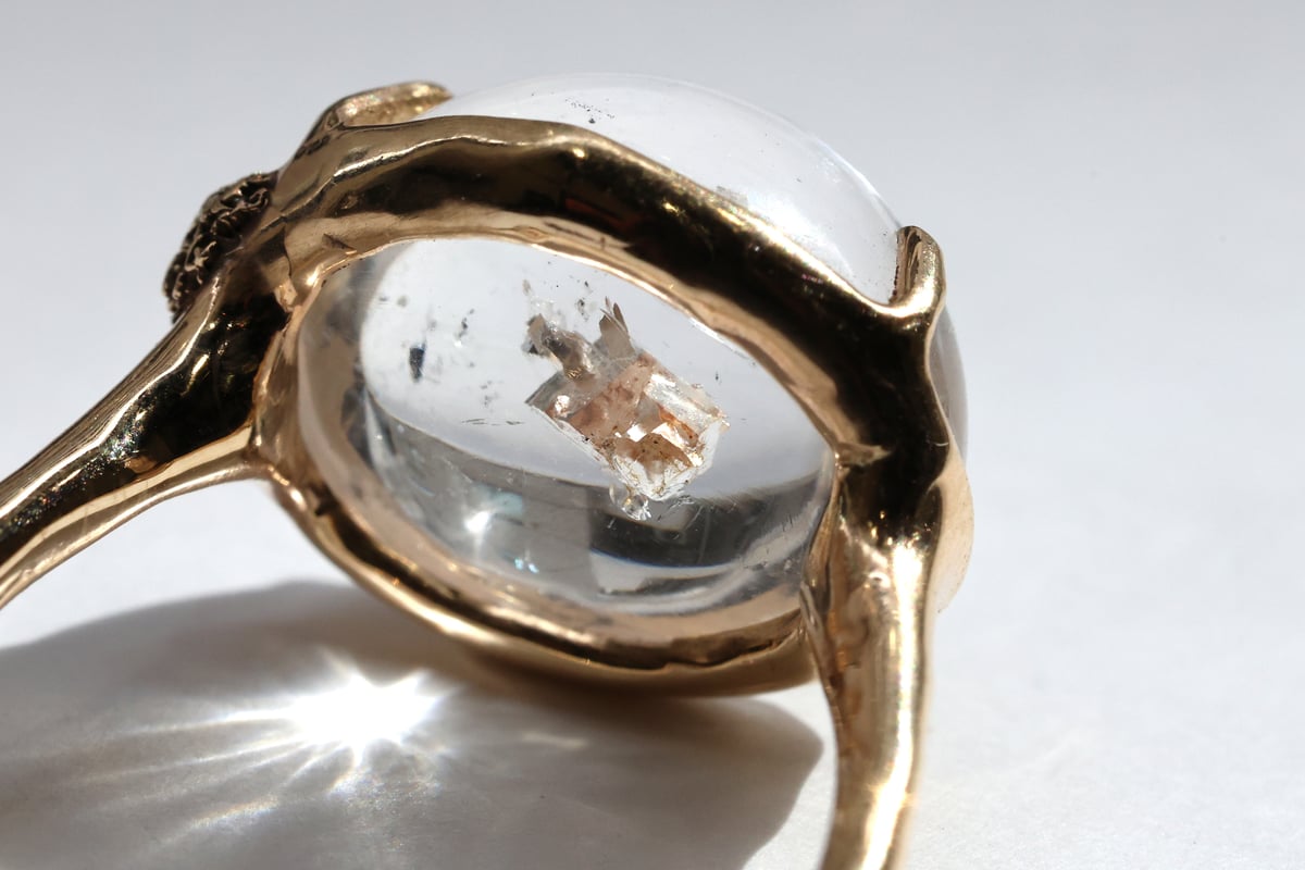 フィリフヨンカ Fillyjonk モスリング マーカサイトインクォーツ K10 フィリフヨンカ Fillyjonk モスリング マーカサイトインクォーツ K10