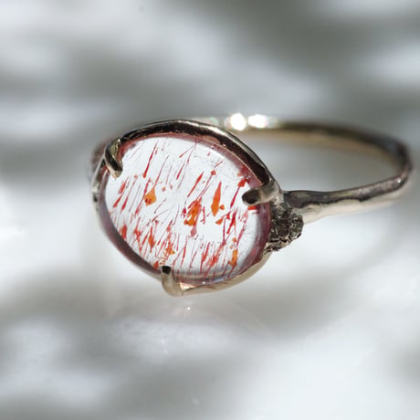 moss ring ヘマタイトインクォーツ