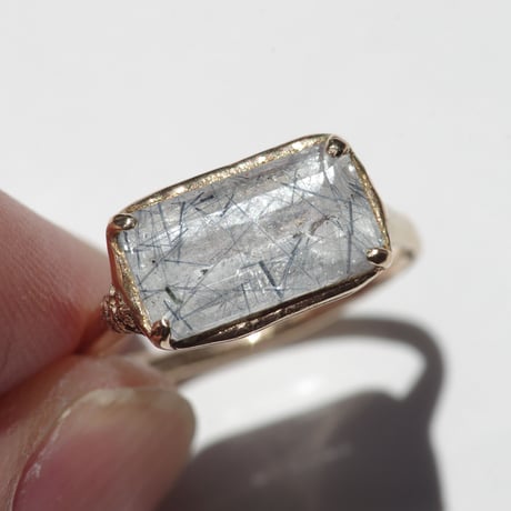 moss ring ブルートルマリンインクォーツ