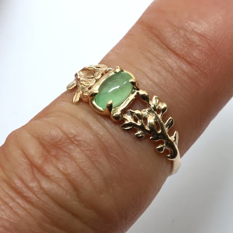 wreath ring コーネルピンキャッツアイ