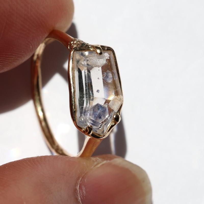 moss ring フローライトインクォーツ | Fillyjonk ONLINE STORE