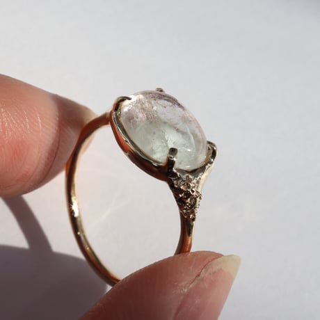 moss ring モルガナイトアクアマリン