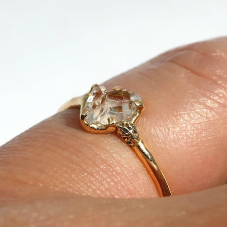 moss ring ハーキマークォーツ
