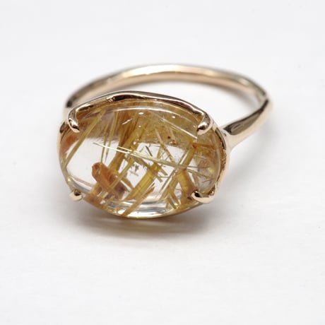 moss ring ルチルクォーツ
