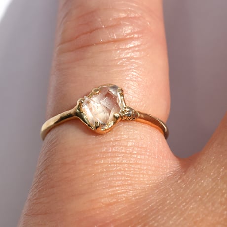 moss ring ハーキマークォーツ