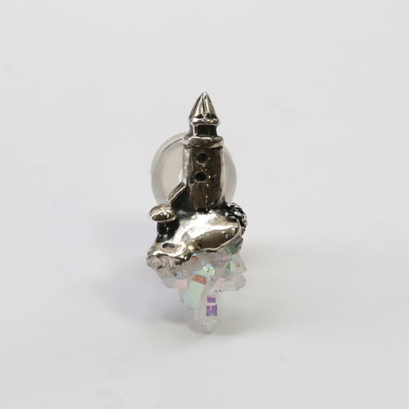 "roca earring sv" オーラクォーツ