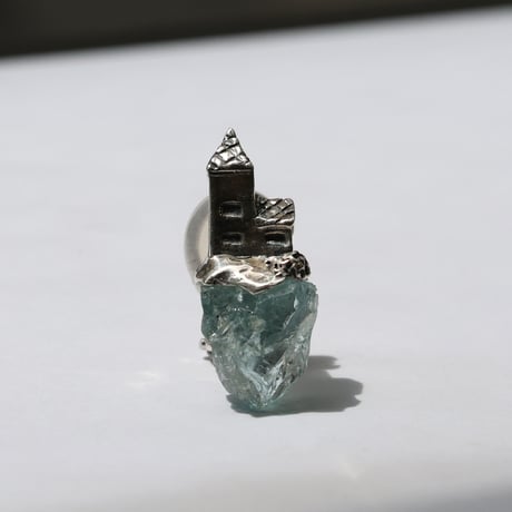 "roca earring sv" アクアマリン
