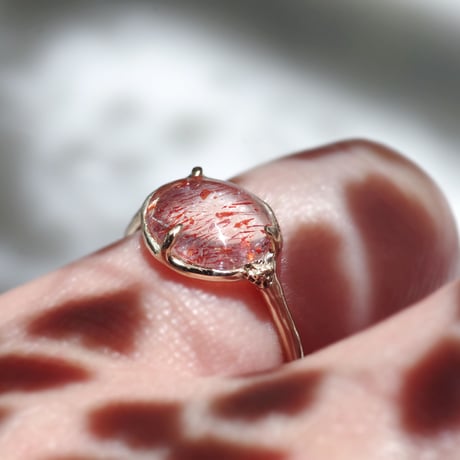 moss ring ヘマタイトインクォーツ