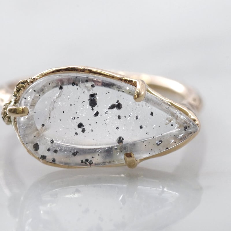 moss ring マグネタイトインクォーツ | Fillyjonk ONLINE STORE