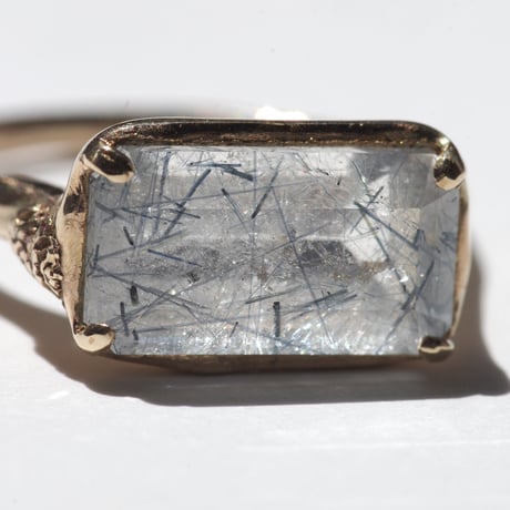 moss ring ブルートルマリンインクォーツ