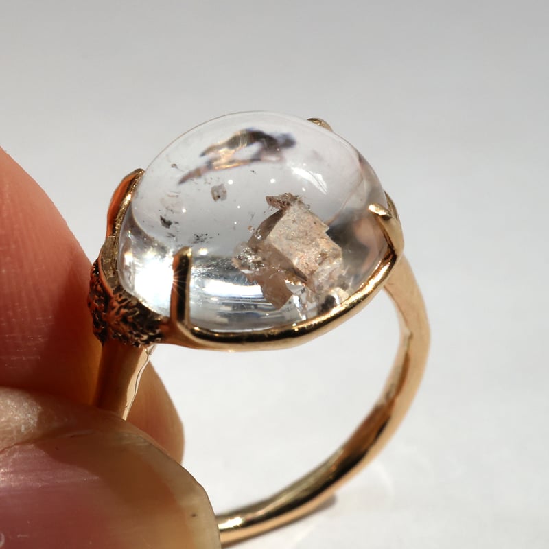 フィリフヨンカ Fillyjonk モスリング マーカサイトインクォーツ K10