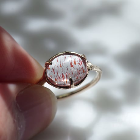 moss ring ヘマタイトインクォーツ