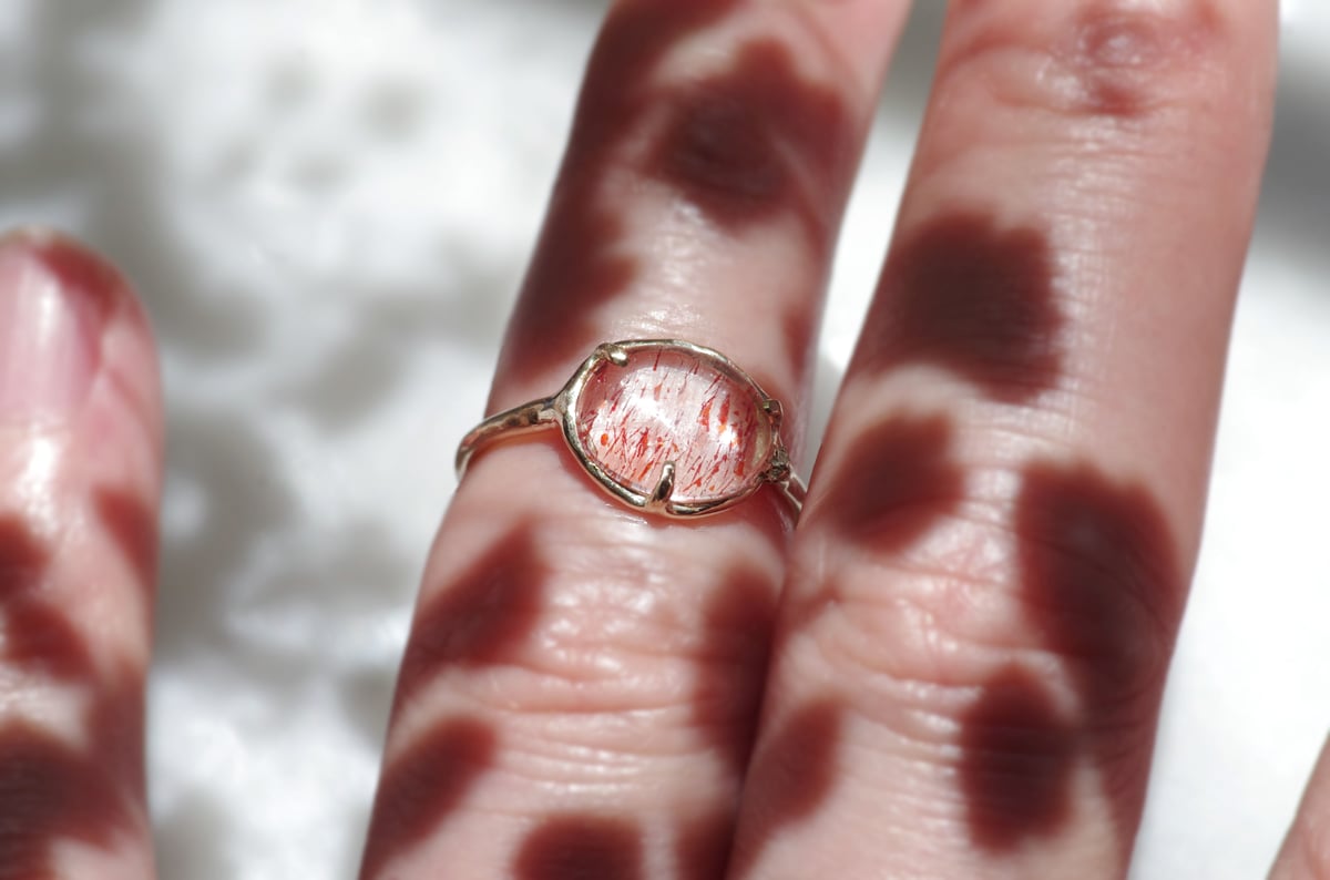 moss ring ヘマタイトインクォーツ | Fillyjonk ONLINE STORE
