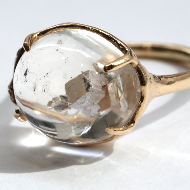 フィリフヨンカ Fillyjonk モスリング マーカサイトインクォーツ K10 フィリフヨンカ Fillyjonk モスリング マーカサイトインクォーツ K10