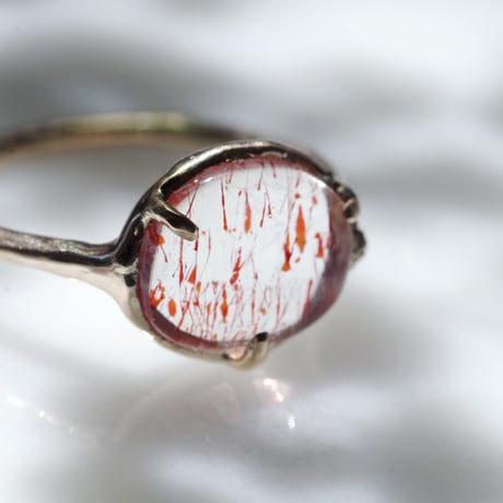 moss ring ヘマタイトインクォーツ