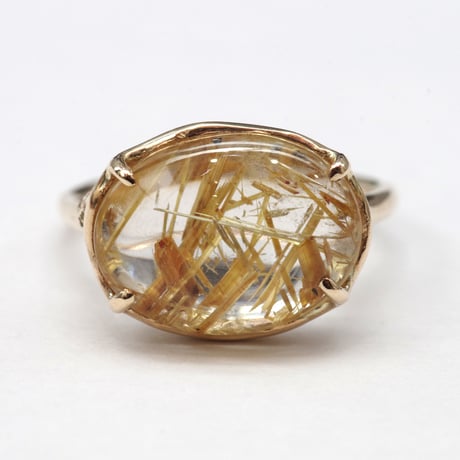 moss ring ルチルクォーツ