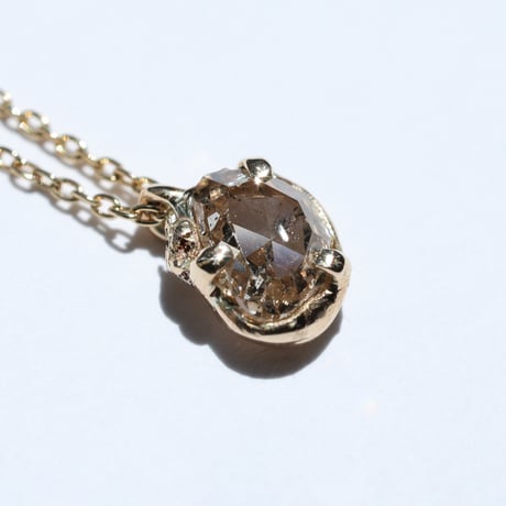 moss necklace ブラウンダイヤモンド