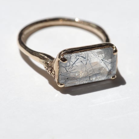 moss ring ブルートルマリンインクォーツ