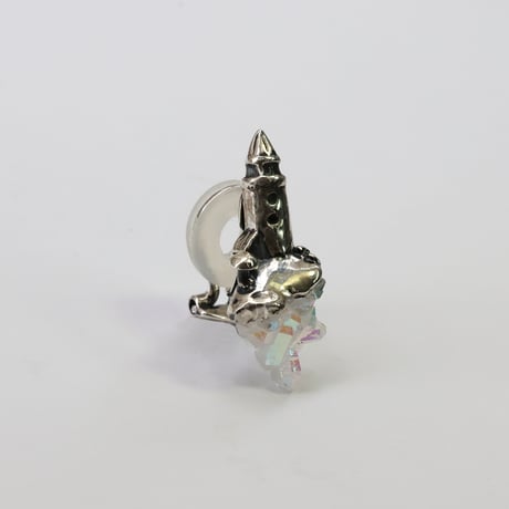 "roca earring sv" オーラクォーツ