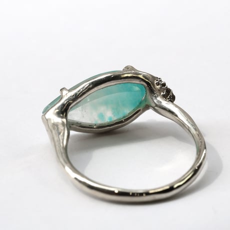 moss ring sv アマゾナイトインクォーツ