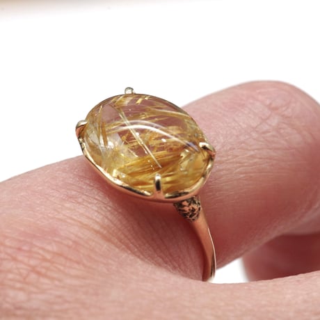 moss ring ルチルクォーツ