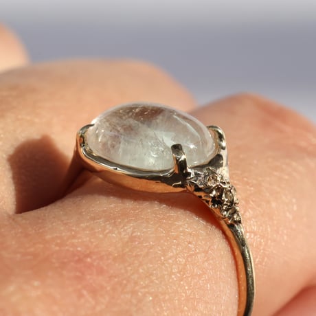 moss ring モルガナイトアクアマリン
