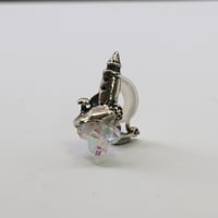 "roca earring sv" オーラクォーツ