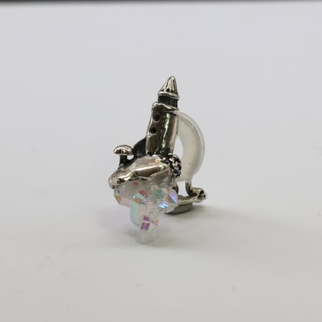 "roca earring sv" オーラクォーツ